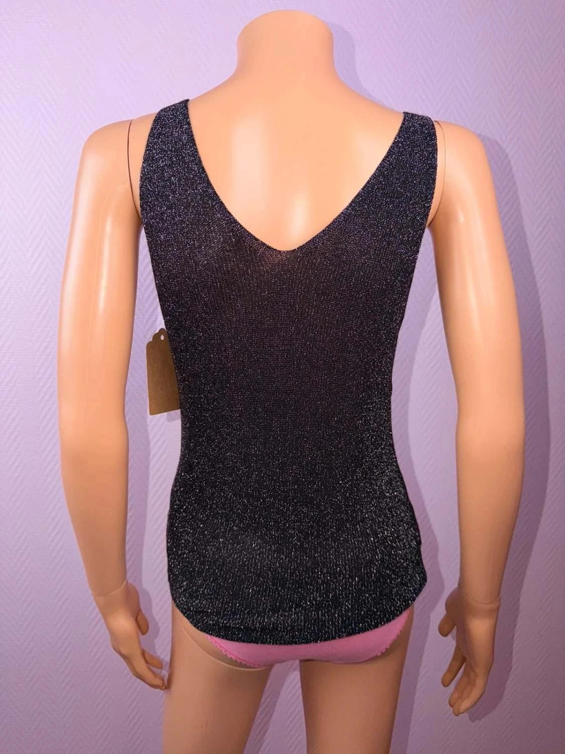 Débardeur léger en lurex jamais servie – photo 6